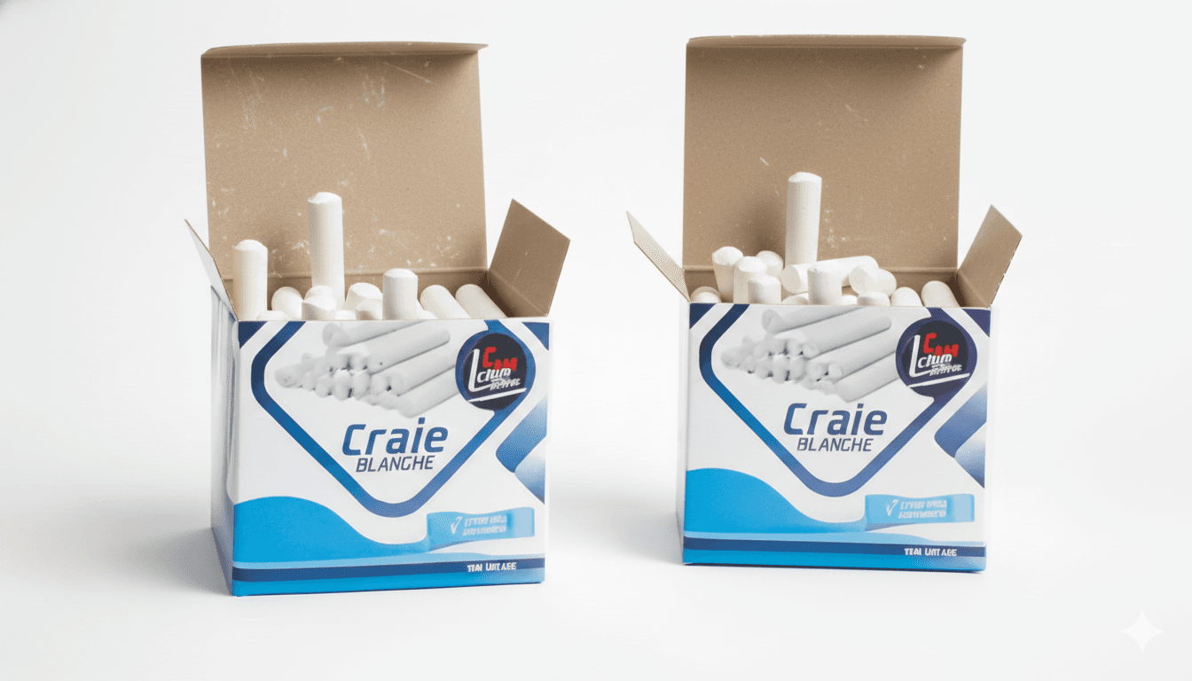 Paquet de Craies blanches